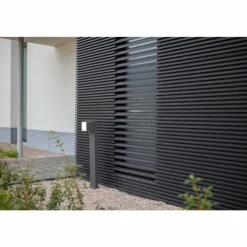 Borne lumineuse Lutec Cuba LED Anthracite, 1 lumière