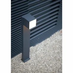 Borne lumineuse Lutec Cuba LED Anthracite, 1 lumière