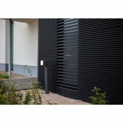 Borne lumineuse Lutec CUBA LED Noir, 1 lumière