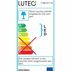 Borne lumineuse Lutec Cyra LED Anthracite, 1 lumière