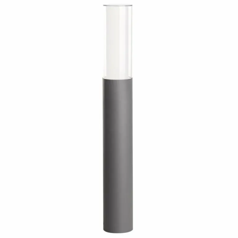 Borne lumineuse Lutec DROPA LED Anthracite, 1 lumière, Changeur de couleurs