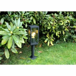 Borne lumineuse Lutec KARO Noir, 1 lumière