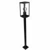 Borne lumineuse Lutec KARO Noir, 1 lumière