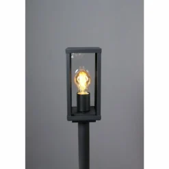 Borne lumineuse Lutec KARO Noir, 1 lumière
