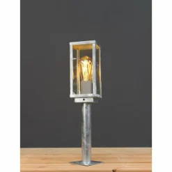 Borne lumineuse Lutec KARO Zingué, 1 lumière