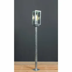 Borne lumineuse Lutec KARO Zingué, 1 lumière