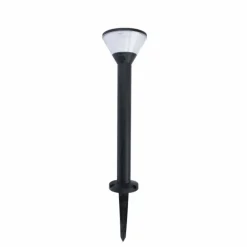 Borne lumineuse Lutec KARLO LED Noir, 1 lumière, Détecteur de mouvement, Changeur de couleurs