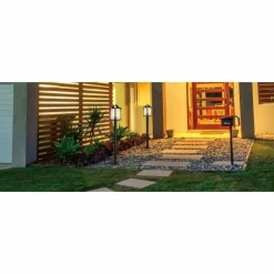 Borne lumineuse Lutec KELSEY Noir, 1 lumière