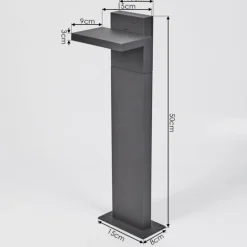 Borne lumineuse Lyckan LED Anthracite, 1 lumière