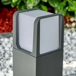 Borne lumineuse Lysabbel LED Anthracite, 1 lumière