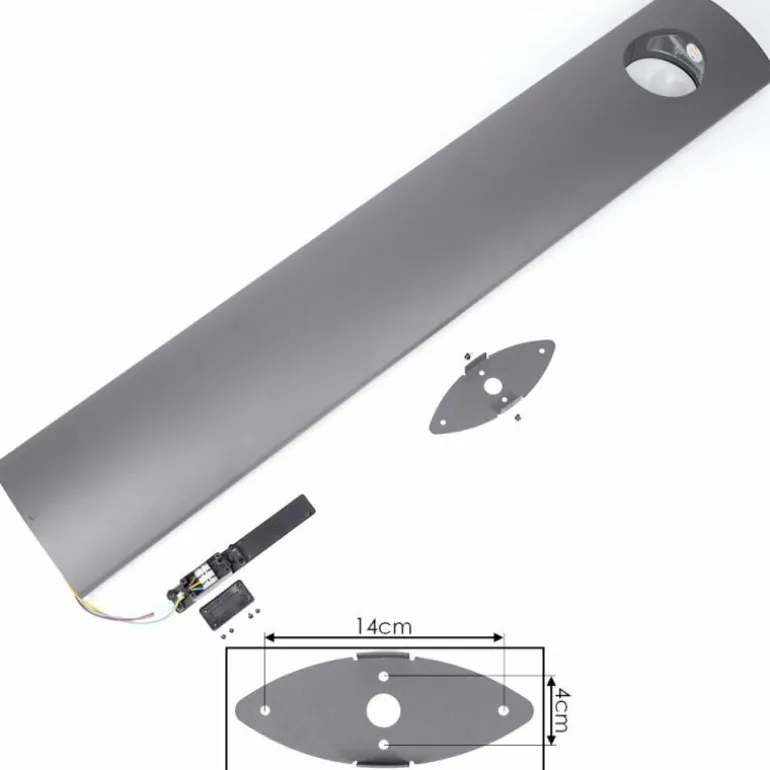 Borne lumineuse Narunteno LED Anthracite, 1 lumière