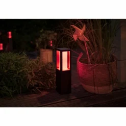 Borne lumineuse Philips Hue Ambiance White & Color Impress LED Noir, 1 lumière, Changeur de couleurs