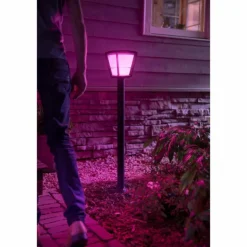 Borne lumineuse Philips Hue Ambiance White & Color Econic LED Noir, 1 lumière, Changeur de couleurs