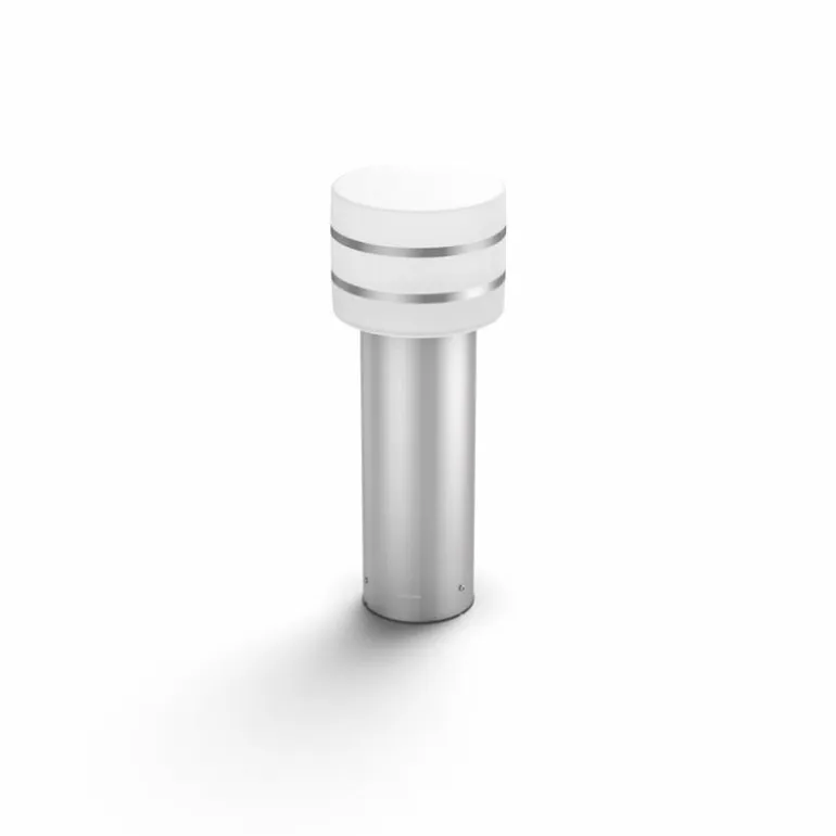 Borne lumineuse Philips Hue White Tuar LED Acier inoxydable, Argenté, 1 lumière