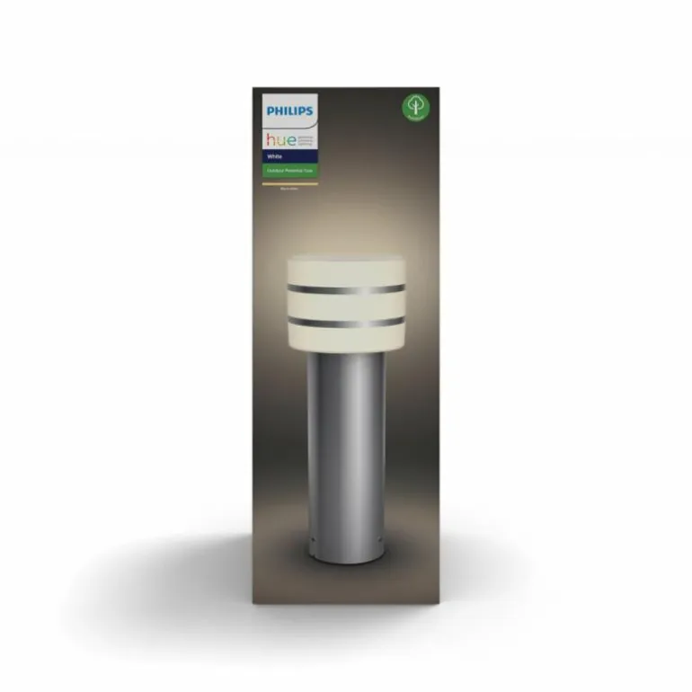 Borne lumineuse Philips Hue White Tuar LED Acier inoxydable, Argenté, 1 lumière