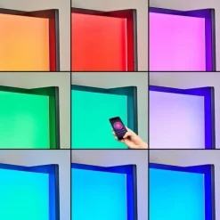 Borne lumineuse Skove LED Anthracite, 1 lumière, Changeur de couleurs