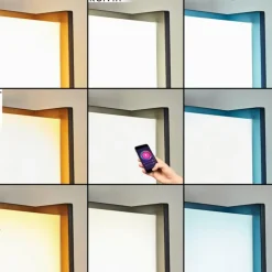 Borne lumineuse Skove LED Anthracite, 1 lumière, Changeur de couleurs