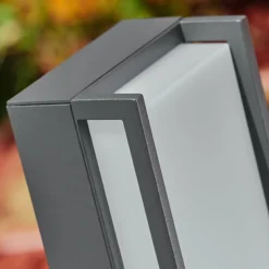 Borne lumineuse Skove LED Anthracite, 1 lumière, Changeur de couleurs