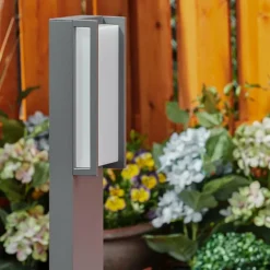 Borne lumineuse Skove LED Anthracite, 1 lumière, Changeur de couleurs