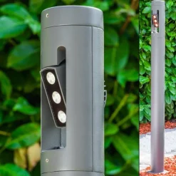 Borne lumineuse TETLIN LED Anthracite, 3 lumières