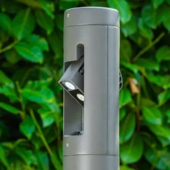 Borne lumineuse TETLIN LED Anthracite, 3 lumières