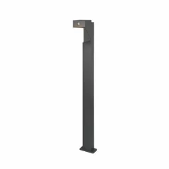 Borne lumineuse Trio Avon LED Anthracite, 1 lumière, Détecteur de mouvement