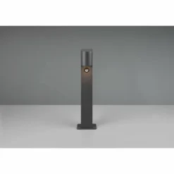 Borne lumineuse Trio Roya Anthracite, 1 lumière, Détecteur de mouvement