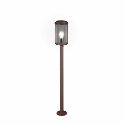Borne lumineuse Trio Tanaro Rouille, 1 lumière