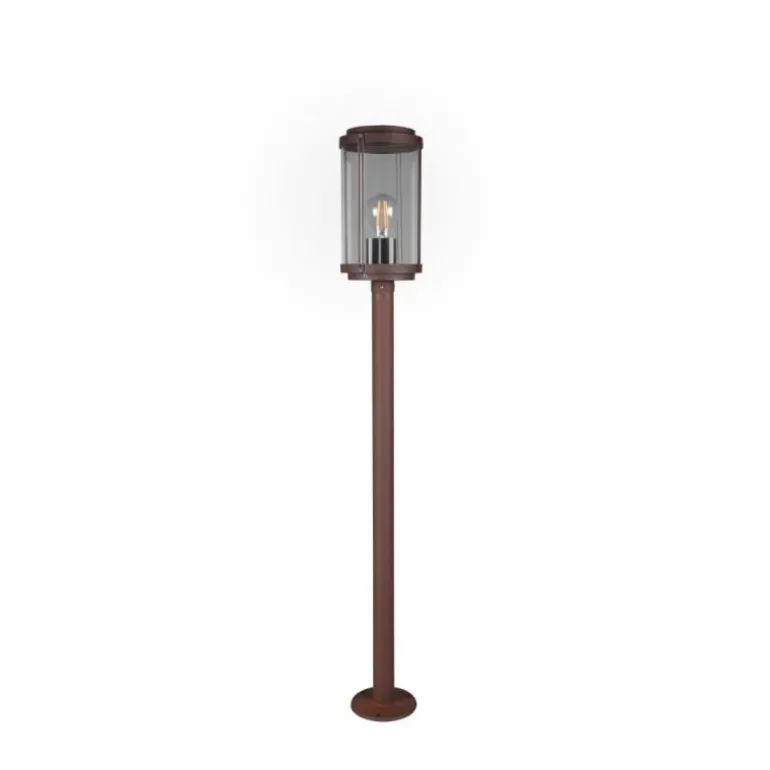 Borne lumineuse Trio Tanaro Rouille, 1 lumière
