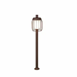 Borne lumineuse Trio Tuela Rouille, 1 lumière