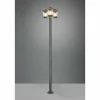 Borne lumineuse Trio-Leuchten Cavado Anthracite, 3 lumières