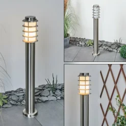 Borne lumineuse Tunes Nickel mat, 1 lumière