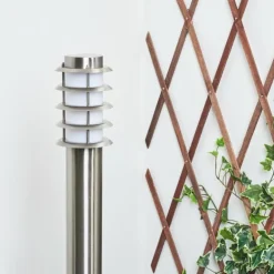 Borne lumineuse Tunes Nickel mat, 1 lumière
