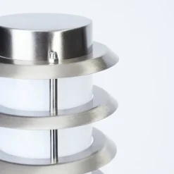 Borne lumineuse Tunes Nickel mat, 1 lumière