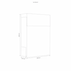 Boîte aux lettres LCD 3031 Noir