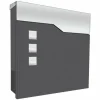 Boîte aux lettres LCD Dusenbach Acier inoxydable, Noir