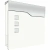 Boîte aux lettres LCD Dusenbach Acier inoxydable, Blanc