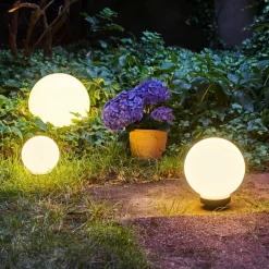 Boule lumineuse Campinas LED Noir, Blanc, 1 lumière