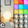 boule lumineuse iDual Diana LED Nickel mat, 1 lumière, Télécommandes, Changeur de couleurs