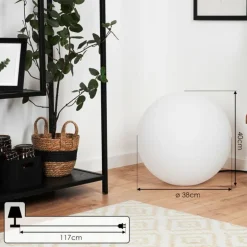 boule lumineuse iDual Diana LED Nickel mat, 1 lumière, Télécommandes, Changeur de couleurs