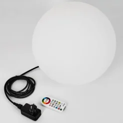 boule lumineuse iDual Diana LED Nickel mat, 1 lumière, Télécommandes, Changeur de couleurs