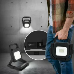 BRIAN Spot de jardin Luminaires Globo Lighting LED Noir, Transparent, 1 lumière