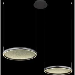 Luminaires Globo Lighting Suspensions|Briggs Suspension LED Noir, 1 lumière, Télécommandes