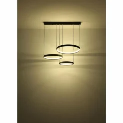 Luminaires Globo Lighting Éclairage Led|Briggs Suspension LED Noir, 1 lumière, Télécommandes