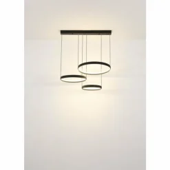 Luminaires Globo Lighting Éclairage Led|Briggs Suspension LED Noir, 1 lumière, Télécommandes