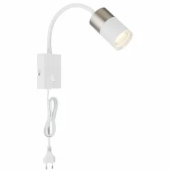 Luminaires Globo Lighting Appliques|Brisbon Applique murale Blanc, 1 lumière