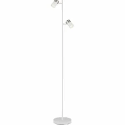 Luminaires Globo Lighting Lampadaires Et Lampes Sur Pied|Brisbon Lampadaire Blanc, 2 lumières