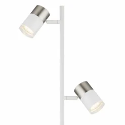 Luminaires Globo Lighting Lampadaires Et Lampes Sur Pied|Brisbon Lampadaire Blanc, 2 lumières