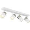 Luminaires Globo Lighting Spots Et Projecteurs|Brisbon Plafonnier, Spot de plafond, Applique murale, Spot mural Blanc, 4 lumières