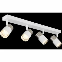 Luminaires Globo Lighting Spots Et Projecteurs|Brisbon Plafonnier, Spot de plafond, Applique murale, Spot mural Blanc, 4 lumières